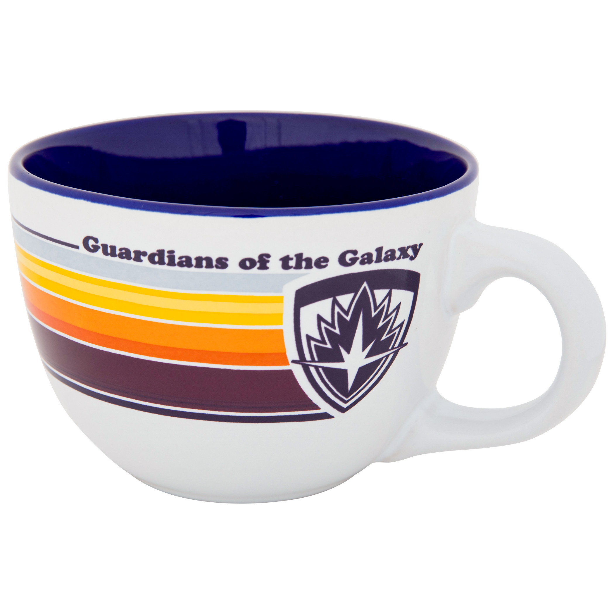 Guardians of The Galaxy Silhouette and Stripes 24oz Ceramic Soup Mug